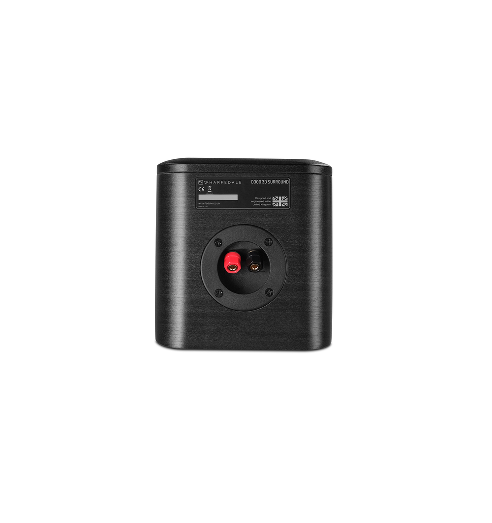 Wharfedale D300 Surround Speaker In Black (Binding Posts)